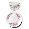 Flower cup and saucer set