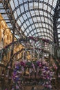 Flower decoration at entrance of Hays Galleria in London