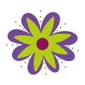 Flower decoration plant isolated icon style