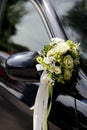 Flower decoration wedding car Royalty Free Stock Photo