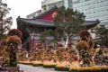 Flower decorations at the beautiful Jogyesa temple in Seoul South Korea Royalty Free Stock Photo