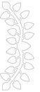 Flower design texture graphic sketch white color illustration Royalty Free Stock Photo