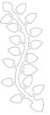 Flower design texture graphic sketch white color illustration Royalty Free Stock Photo