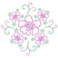Flower design. Vector. Royalty Free Stock Photo