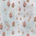 Flower digital print pattern background