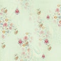 Flower digital print pattern background Royalty Free Stock Photo