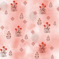 Flower digital print pattern background Royalty Free Stock Photo