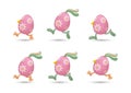 Flower easter eggs run set