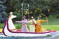 Flower exhibition timed to the Independence Day