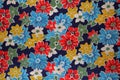 Flower fabric texture