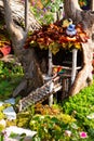 Flower fairy model in a tree house Royalty Free Stock Photo
