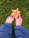 Flower and feet