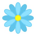 Flower flat icon, easter and holiday, nature sign