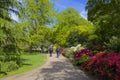 Flower garden in Greenwich park, London