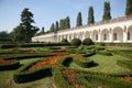 Flower garden, Kromeriz Royalty Free Stock Photo