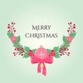 Flower garland for Christmas decorations