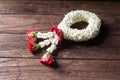 Flower garlands of thai style for Songkran Royalty Free Stock Photo