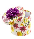 Flower gift box Royalty Free Stock Photo
