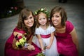 Flower Girl And Bridesmaids