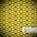 flower golden row ribbon zigzag vintage geometric seamless pattern vector illustration