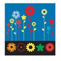 Flower icon collection for all designer all perpose Royalty Free Stock Photo