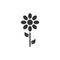 Flower icon flat