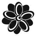 Flower icon, simple style Royalty Free Stock Photo