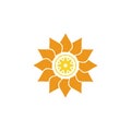 Flower Icon Vector. Flower Illustration Logo