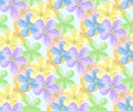 Flower Icons for Seamless pattern