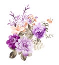 Flower Illustration pattern in simple background Royalty Free Stock Photo