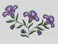 Flower Illustration in Purple