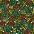 Flower pattern seamless for fabric print