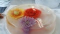 Flower jelly cake colorful cakes Royalty Free Stock Photo