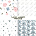 Flower and leaf patterns