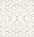 Flower of life running stitch embroidery pattern. Simple needlework seamless vector background. Hand drawn geometric floral