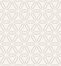Flower of life running stitch embroidery pattern. Simple needlework seamless vector background. Hand drawn geometric