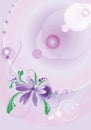 Flower On A Lilac Background