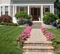 Flower-lined Sidewalk