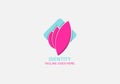 Flower logo template elemen ikon ilustrasi vektor