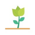 Flower, lotus Line Style vector icon which can easily modify or edit