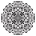 Flower Mandala. Abstract element for design Royalty Free Stock Photo