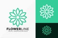 Flower Mandala Logo Vector Design. Abstract emblem, designs concept, logos, logotype element for template Royalty Free Stock Photo