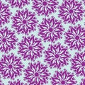Flower Mandala Pattern - Blue and Purple Royalty Free Stock Photo