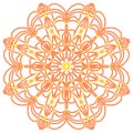Flower mandala. Striving for success. Saffron splendor