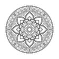 Flower Mandala. Vintage decorative elements. Oriental pattern, vector illustration. Islam, Arabic, Indian, moroccan