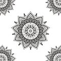Flower Mandala. Vintage decorative elements. Oriental pattern vector illustration. Islam Arabic Indian moroccan spain