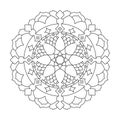 Flower Mandalas. Geometric Round indian ornament Pattern. Oriental pattern illustration.
