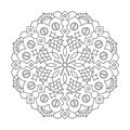 Flower Mandalas. Geometric Round indian ornament Pattern. Oriental pattern illustration.