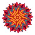 Flower Mandalas, vintage decorative elements