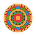 Flower mandalas vintage decorative elements